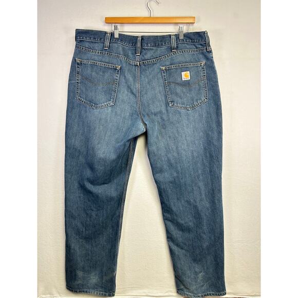 Men Carhartt Work Wear Jeans - Size 42 x 32  ￼Rodeo Cowboy Western - Picture 6 of 13